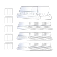 Magideal - 50 Pestañas E Insertos Para Carpetas Colgantes, Transparentes, De Gran Capacidad, Resistentes, Fáciles De Leer, Para Habitación, Escuela, Hogar Y Ofic