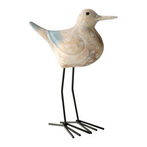 Bothyi - Figura De Pájaro Marino Coleccionable, Escultura De Madera Retro Para Estantería, Escritorio De Oficina