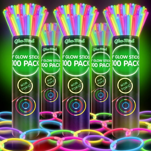 Glow Sticks Glow Mind 500 Ultra Bright con pulseras y collares