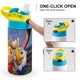 thumbnail image 4 of Maple-theme One-Touch Pop Top Water Bottle Stainless Steel Leak-Proof Sports Children's Bottle blue 12oz, 4 of 6