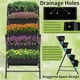 thumbnail image 3 of Cama de jardín vertical Homdox, paquete de 2 unidades, 5 niveles con 4 ganchos, negra, 3 of 7