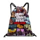 thumbnail image 1 of Grand Theft Auto (GTA) Mochila de Cuerdas para Deportes y Gimnasio, Bolsa de Cuerdas Resistente al Agua, Bolsa Cinch, 30×40cm, 1 of 6