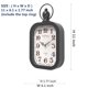 thumbnail image 2 of Reloj de Pared Menterry 28x15 cm estilo negro antiguo, 2 of 7