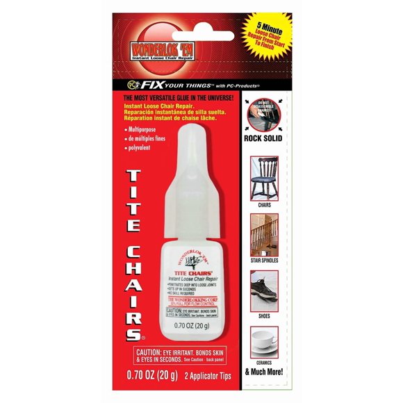 Adhesivo Tite Chairs de PC Products 20 g para Reparación de Muebles
