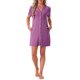 thumbnail image 1 of INSPIRE CHIC Camisones de Mujer con Botones, Camiseta de Dormir de Manga Corta, Camisón con Bolsillos 2XL Púrpura Polvoriento, 1 of 6