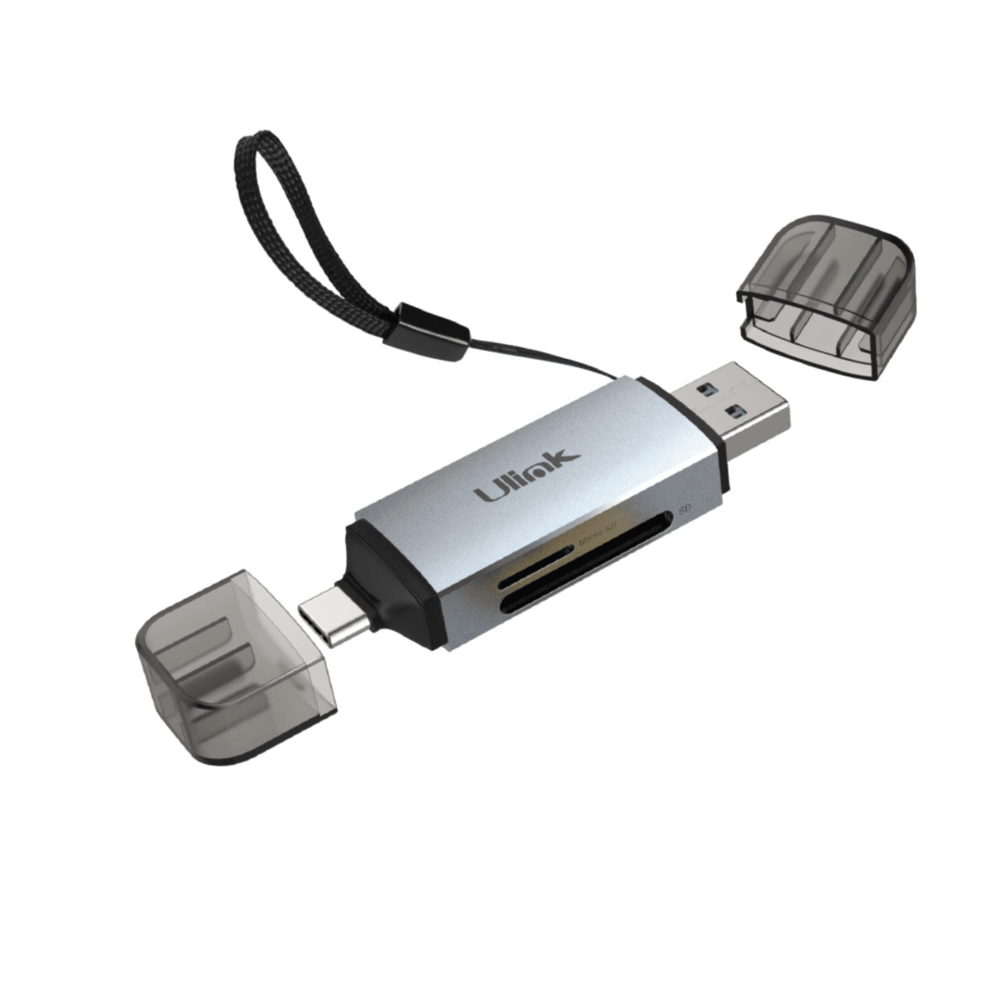Ulink - Lector De Memorias Dual Usb-c Y Usb-a 3.0 Aluminio Ul-rd210