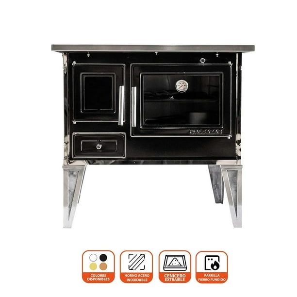 Cocina a Leña Calbuco L 70 Negra | Lider