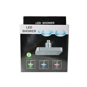 Click Ventas - Cabezal De Ducha Led Duchas Cuadradas Luz Rgb Colores