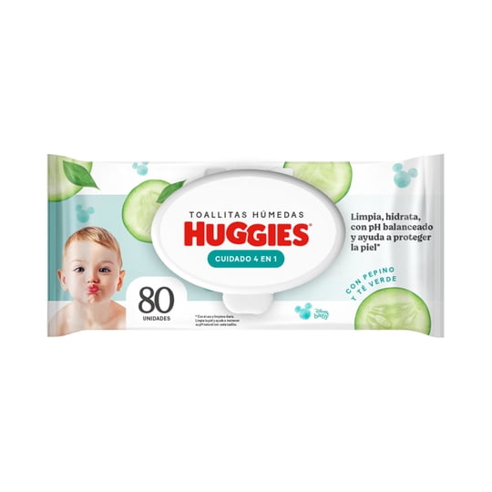 Toallitas Húmedas Huggies Cuidado 4 En 1