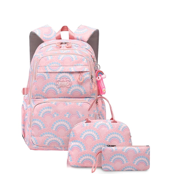 Rolling School Bags for Girls Backpack Children Waterproof School Backpacks with Wheels Middle School Trolley Luggage Back Pack