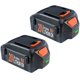thumbnail image 1 of DTK Batería de Reemplazo de 20V 6.0Ah para Worx 20V (modelos WA3525, WA3578, WA3575, WA3520, WG151s, WG155s, WG251s, WG255s, WG540s, WG545s, WG890, WG891) Herramientas Inalámbricas (2 paquetes), 1 of 6