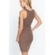 thumbnail image 2 of Minivestido sin Mangas con Cuello Redondo y Detalle de Abertura Lateral, 2 of 5