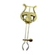 thumbnail image 3 of Clip Para Partituras De Clarinete Con Lira Clip Para Partituras De Clarinete Dorado Y Blanco, 3 of 5