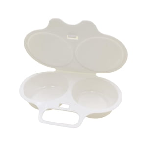 Bothyi - Cazadores Furtivos De Huevos De Microondas Para Cocina De Huevos De Doble Taza Para Suministros De Cocina De Restaurante