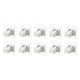 thumbnail image 4 of 10pcs Soporte Para Barra De Cortina Gancho Para Cortinas ABS Soporte De Pared Barra De Toalla Fija Para El Hogar Blanco, 4 of 5