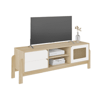 Exit - Rack Tv Hasta 65 Pulgadas Nature Natural Blanco