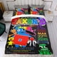 thumbnail image 4 of RAINBOW FRIENDS Conjunto de sábanas temático, trío de piezas, cómodo y amigable con la piel, diseño único, regalo de decoración para el hogar para familiares, amigos y fans,140X210cm, 4 of 6