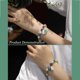 thumbnail image 2 of Pulsera de jade Feng Shui, pulsera de calabaza Wu Lou con múltiples gemas de cristal, pulsera de riqueza, equilibrio de chakras, amuleto de calabaza de prosperidad, brazalete de loto de plata de calce, 2 of 4