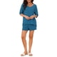 thumbnail image 2 of INSPIRE CHIC Conjuntos de Lounge para Mujeres 2026 Verano Cuello en V Acanalado Casual Conjuntos Sueltos a Juego 2 Piezas Conjunto Corto Pijamas con Bolsillos M Azul, 2 of 6