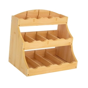 Magideal - Organizador De Bolsitas De Té, Soporte Para Cápsulas De Café, Soporte De Madera Para Condimentos, Estante Para Gabinetes, Encimeras, Cocinas Y Salas D