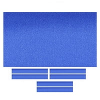 Magideal - Mantel De Billar Con Tiras De Cojín, Mantel De Fieltro Para Piscina Interior Para Bares , Azul 7 Pies Azul