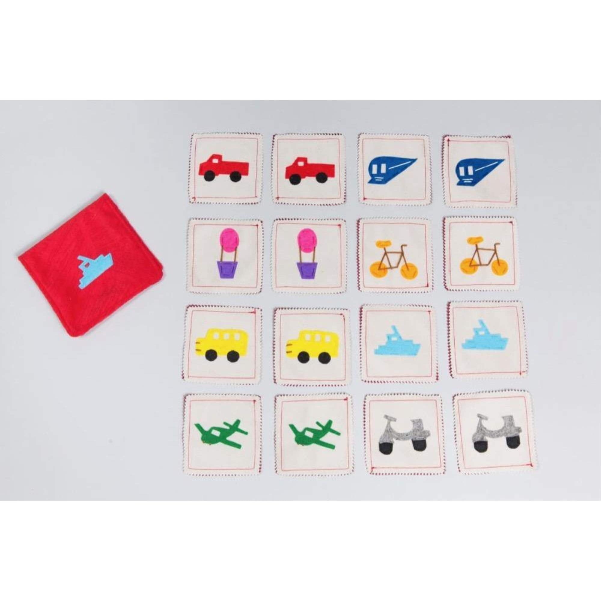 Juego De Memoria Zeki Learning Transportation Con 16 Piezas