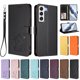 thumbnail image 3 of Funda Billetera con Relieve de Gato para Samsung Galaxy S22 5G, Negro, 3 of 6