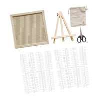 Bothyi - Tablero De Letras De Fieltro Clásico, Tablero De Mensajes Intercambiable Para Cumpleaños, Hotel, Oficina, Color Caqui