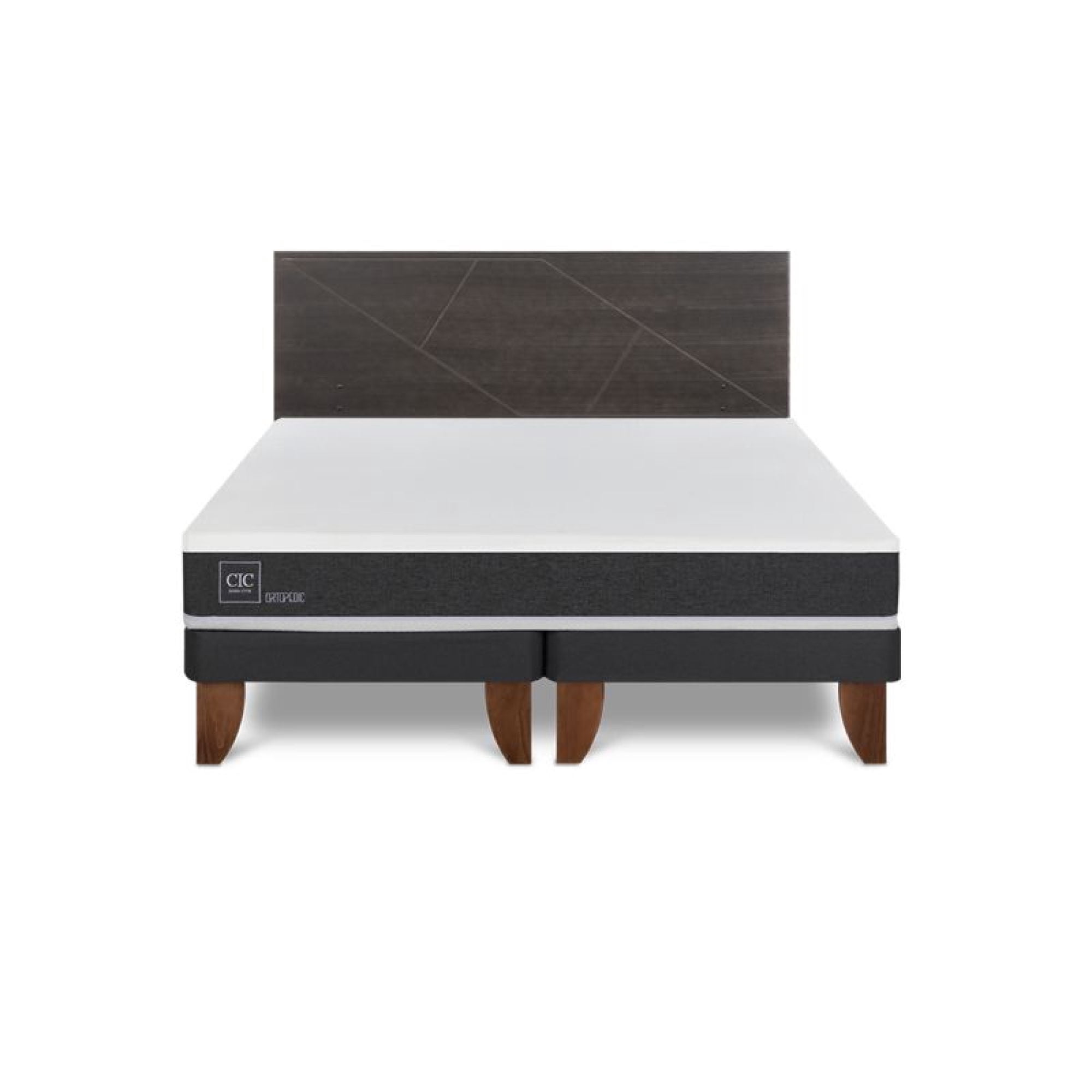 Cama Europea Europea Ortopedic King Respaldo Villarrica King Base Dividida
