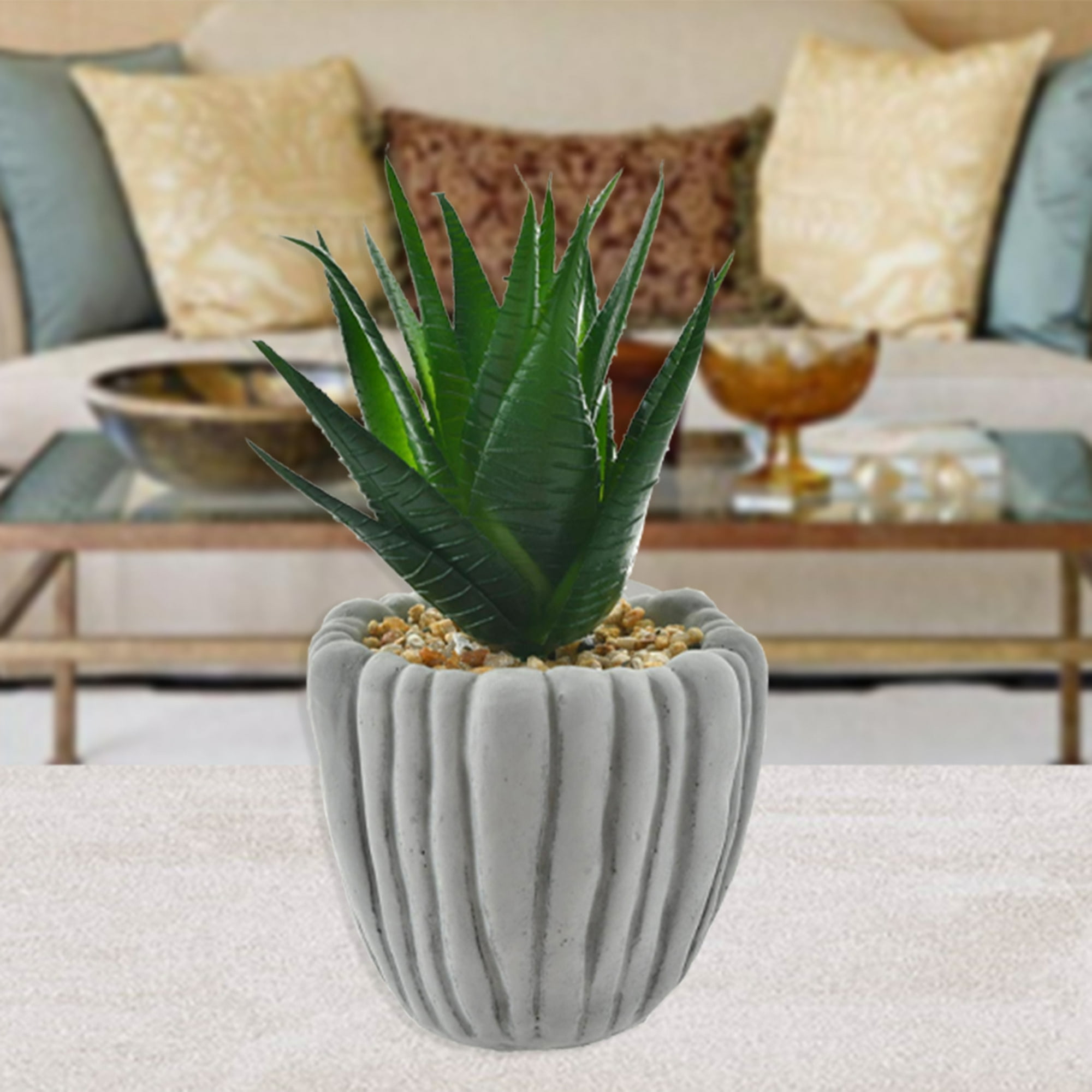 Mallorca - Planta Decorativa Artificial Aloe Piedra