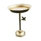 thumbnail image 1 of Plato De Bebedor De Ba?o De Pájaros Con Soporte De Jardín De Metal Buestra Para Pájaros Para El Patio Del Hogar Oro, 1 of 5