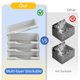 thumbnail image 3 of Juego de 4 bandejas Delifox apilables gris 25 × 33 × 6 cm, 3 of 7