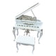 thumbnail image 4 of 1/12 Modelo De Piano En Miniatura Con Adorno De Taburete Para Decoración De Dormitorio Blanco, 4 of 5