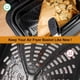 thumbnail image 4 of Revestimientos para freidora de aire Ninja Air Fryer XL, 100 piezas de papel desechable antiadherente, compatibles con parrilla y freidora de aire Ninja Smart XL., 4 of 5