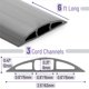 thumbnail image 2 of Protector de Cables para Piso Bates Choice 1,8 m PVC Gris, 2 of 8