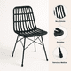 thumbnail image 5 of Pack de 4 Sillas de Comedor Terraza Rattan Grecia Color Negro, 5 of 7