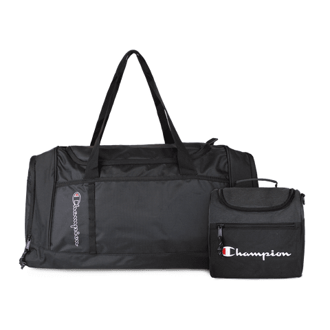 Pack Champion Bolso Brooklyn + Lonchera Oxford Negra