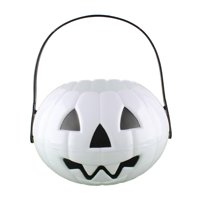 Bothyi - Cubo Ligero Para Truco O Trato De Halloween Para Niños, Niñas Y Festivales, Color Blanco