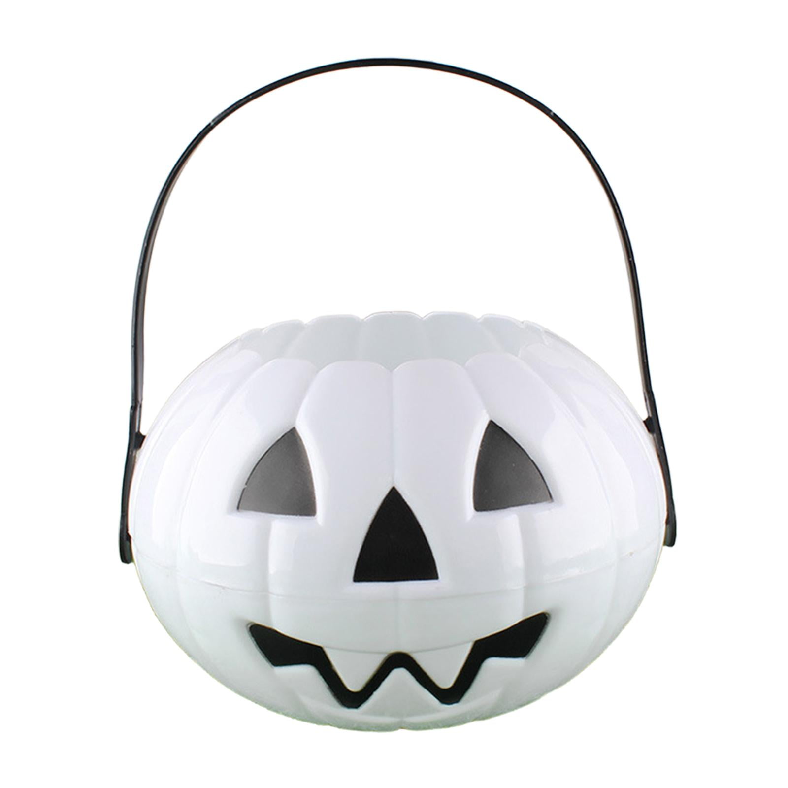 Bothyi - Cubo Ligero Para Truco O Trato De Halloween Para Niños, Niñas Y Festivales, Color Blanco