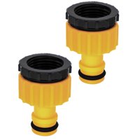 Magideal - 2 Uds Conectores De Grifo De De Jardín Adaptador De Junta De Acoplamiento 3/4 ""1/2"" Práctico Fácil De Instalar Conector Rápido Duradero Para