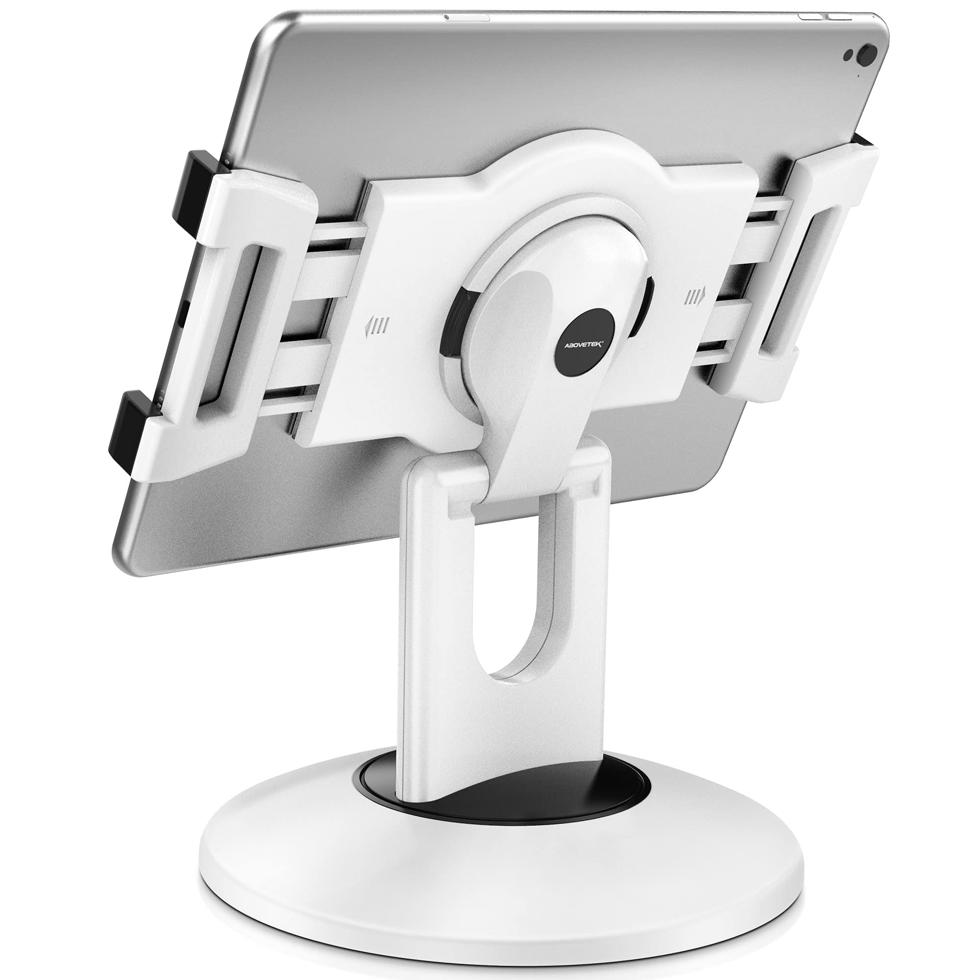 Soporte Para Tableta Abovetek Retail Kiosk Para Ipad, Rotación De 360°, Blanco