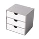 thumbnail image 4 of 1:12 Armario Para Casa De Muñecas Decoración Para Casa De Muñecas Archivador De Escritorio En Miniatura Cajón Gris Y Blanco, 4 of 5
