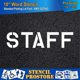thumbnail image 3 of Plantilla Stencil ProStore 25 cm STAFF Profesional, 3 of 4