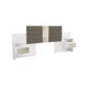 thumbnail image 1 of Respaldo De Cama Con Veladores London Blanco, 1 of 4