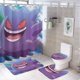 thumbnail image 1 of Gengar-theme 4-Piece Shower Curtain Set with Rugs, Waterproof Bathroom Decor Set Includes Bath Mat, U-Shaped Rug, Toilet Lid Cover and Curtain with Hooks, 1 of 6