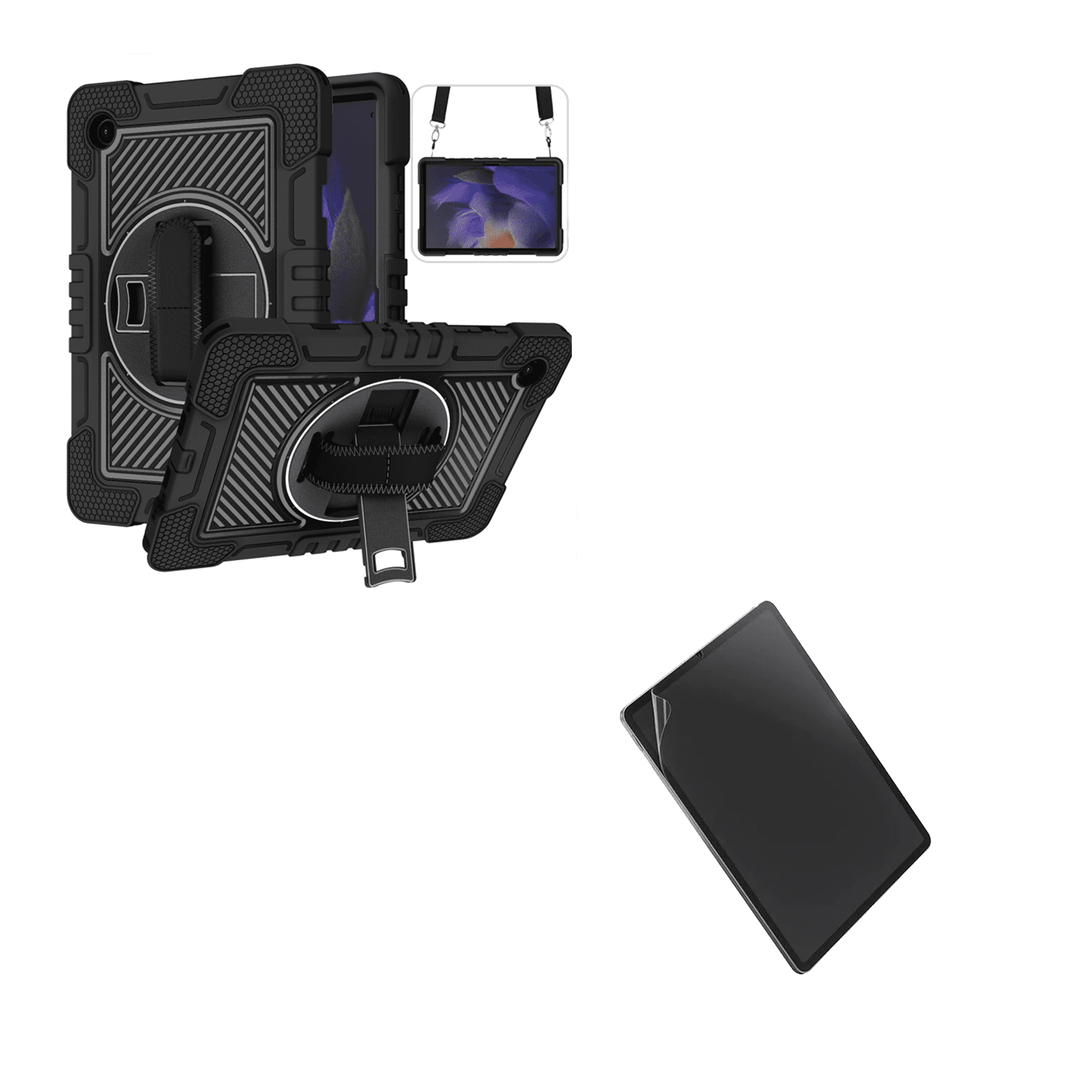 Joigo - Funda Armadura 360 Lamina Matte Para Tablet Samsung A9 Plus