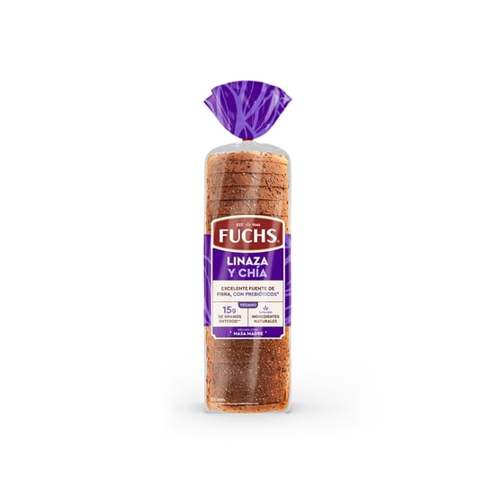 Pan De Molde Linaza Chía 600 g Fuchs