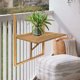 thumbnail image 1 of Mesa Plegable Colgante Balcon Madera Acacia, 1 of 5