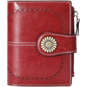 Veat00L - Cartera Para Mujer De, Con Bloqueo Rfid, Billetera Pequeño Con Cremallera, Monedero De Dama Minimalista, Tarjetero Moda De Gran Capacidad, Regalos Para Chicas Y Mujeres
