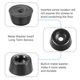 thumbnail image 4 of Uxcell 4pcs Almohadillas de Goma con Arandela de Metal Negro 26x21x13mm, 4 of 5